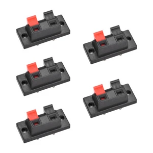2 Chemin Ressort Poussez Relâchez Connecteur Audio Terminals Bloc bande 5Pcs - Photo 1/2