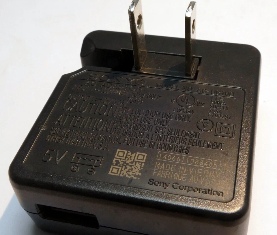 Sony AC-UB10D AC USB Cargador de Batería Adaptador para Cybershot (Falta Cable USB C) Foto 1 de 4