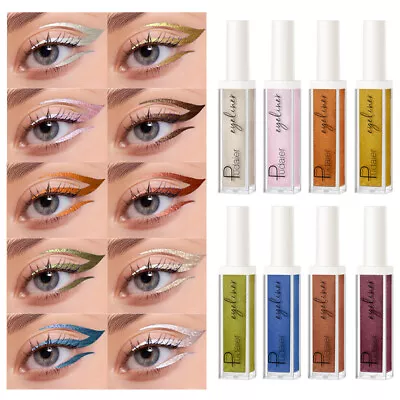 Shiny Liquid Pearlescent Eyeshadow Diamond Eye Shadow Shimmer Glitter Makeup ц - Image 1 of 4