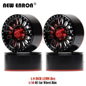 Rock Crawler Beadlock RC Wheel Rims Hub 1.9" For 1/10 Jimny TRX4 CC01 TF2 Axial - Picture 1 of 8