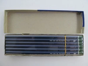 Richard Best TRYREX 6655-4 Damascus Polyfilm Drawing Pencils Vintage Sealed NIP - Picture 1 of 7