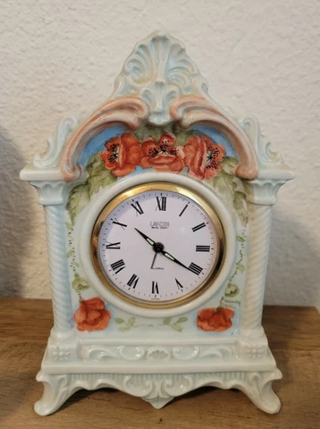 Signed Vintage Landex Royal Craft Porcelain Alarm Clock Cover