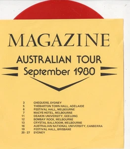 MAGAZINE Sweetheart Contract OZ TOUR 7" VINYL w/PS POST PUNK Red Vinyl Buzzcocks - Picture 1 of 1