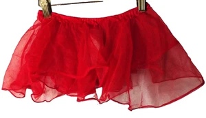 Carter’s Girl’s Red Tutu Skirt Elastic Waist See Through Toddler Short Size 2T - Picture 1 of 7