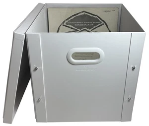 2 CheckOutStore White 12" LP Vinyl Record 33 RPM Storage Box - Picture 1 of 4