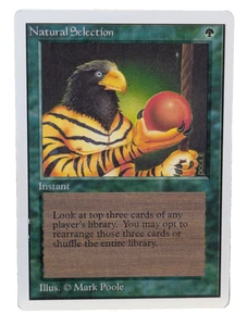 Natural Selection Unlimited LP MTG Magic the Gathering Trading Card TCG Green - Picture 1 of 13