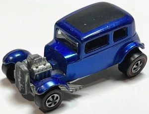 Original Vintage 1968 Hot Wheels Redline '32 Ford Vicky Blue Body Brown Interior - Picture 1 of 16