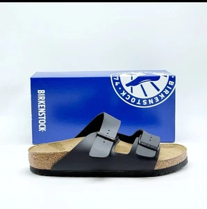 *NUEVO* Unisex BIRKENSTOCK Arizona Birko-Flor Sandalia Zapatilla Negra (0051791)-41 - Imagen 1 de 4