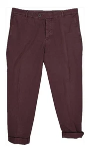 Brunello Cucinelli Mens Flat Front Chino Cuffed Pants 52 = 36 Mint $600 - Picture 1 of 5