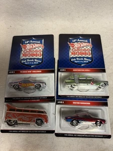 14th Hot Wheels Nationals MATCHING NUMBERS (#11 ) 4 Car Set Ghostbuster Ecto-1 - Picture 1 of 23
