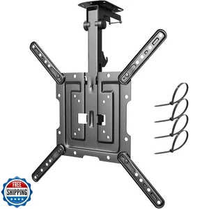 PUTORSEN Flip Down TV Mount, Manual Folding Ceiling TV Mount for Most 23'' to - Picture 1 of 5