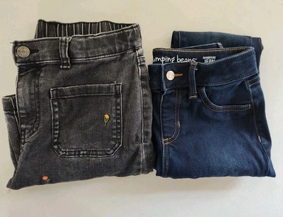 2 pares de jeans para niñas y niñas talla 12 Foto 1 de 4
