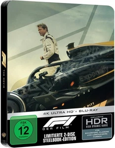 F1 Der Film 2025 Limited Steelbook Edition Cover B Brad P 4K UHD Blu-ray Deutsch - Bild 1 von 9