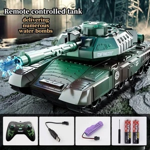 Children's remote-controlled electric tank four-wheel drive off-road toy car -1 - Picture 1 of 17
