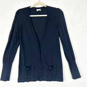 TSE Kaschmir Strickjacke Gr. M dunkelblau leise Luxus minimalistisch klassisch - Bild 1 von 5