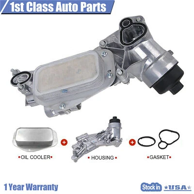 Conjunto de carcaça de filtro de resfriador de óleo do motor compatível com Chevrolet Cruze Pontiac G3 10-15 - Imagem 1 de 4