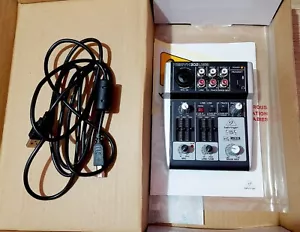 Almost New Authentic Behringer Xenyx 302 USB Premium 5 Input Mixer - Picture 1 of 3