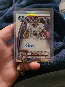 2024 Bowman Chrome U Amari Daniels Auto 1st Autograph #/299 Texas A&M #PA-AND - Picture 1 of 12