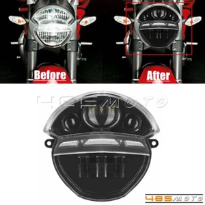 For Ducati Monster 1100S 1100 EVO 695 696 795 796 LED Headlight High Low w/ DRL - Picture 1 of 10