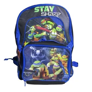 TEENAGE MUTANT NINJA TURTLES Backpack NWT STAY SHARP TMNT Lunch Bag 16 Inch - Picture 1 of 8