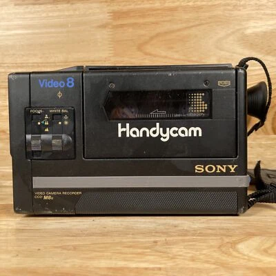 Vintage Sony Video 8 Handycam CCD-M8U Black/Gray 8mm Video Camcorder - For parts - Image 1 of 4