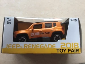 Burago Toy Fair 2018 modellino fiera Jeep Renegade 1:43 NUOVO IMBALLO ORIGINALE Bburago - Foto 1 di 6
