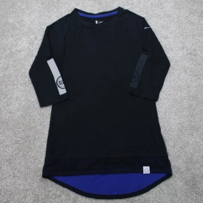 Nike Detroit Pistons Shirt Womens Small Black NBA Athletic Cut L/S Pullover - Image 1 of 4