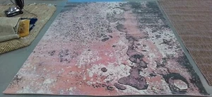 PINK / GREY 8'-0" x 10'-0" Flaw in Rug, Reduced Price 1172770867 GLA124U-8 - Picture 1 of 4