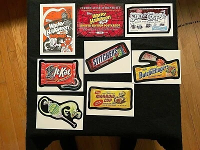 2013 TOPPS WACKY 003/666 HALLOWEEN POSTCARDS LIMITED EDITION SET ARTISTS SIGNED - Image 1 of 3