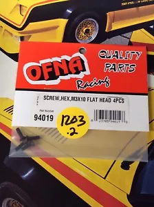 OFNA 94019 Hex Flat Head Screws: {M3x10x4pc.} NewInPack USA Shipped - Picture 1 of 2