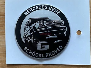 G SCHOCKL PROVED Engine Door Metal Emblem Badge Sticker For Mercedes Benz G - Picture 1 of 5