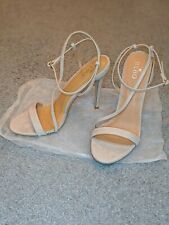Bebo Nude Faux Suede Cross Strap Sandals Size 8 Never Worn