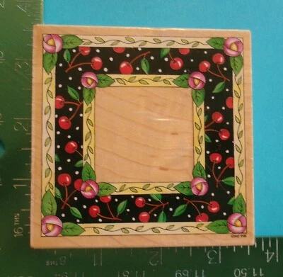 Sello de goma Mary Engelbreit All Night Media CHERRY FRAME Foto 1 de 2