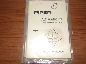 (CINCO) Piper Altimatic II de colección con manuales de ajuste automático 753-638 - Imagen 1 de 1