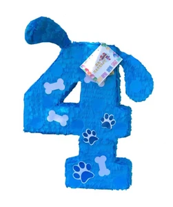 Große Zahl Welpen Motiv Piñata Pinata blaue Farbe - Bild 1 von 5