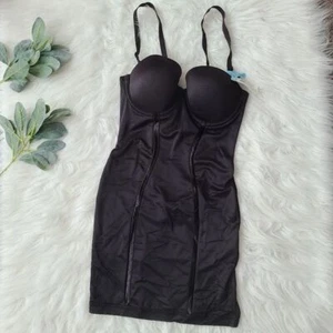 Flexees Easy Up by MAIDENFORM Convertible Slip Built in Bra Shapewear 34C NWT - Picture 1 of 8