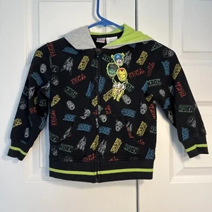 Marvel Boys Size 5 Full Zip Hooded Jacket J-658 Avengers Hulk Thor Ironman - Picture 1 of 7