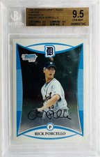 2008 BOWMAN DRAFT PICKS CHROME PROSPECTS #BDPP1 RICK PORCELLO Beckett 9.5 GEM