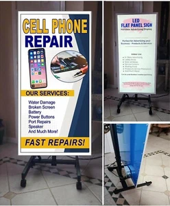 Cell phone Repair Led Sign Display with Stand In-store lobby business sign - Picture 1 of 7
