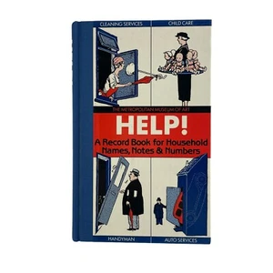 Metropolitan Museum of Art HELP! Record Book For Household Services Handyman 80s - Foto 1 di 11