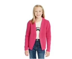 Girls' XS 4/5 Short Open Layering Cardigan Cat & Jack Pink New With Tags  - Picture 1 of 3