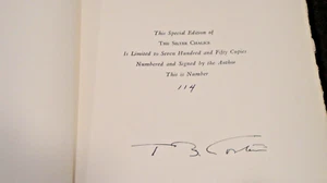 The Silver Chalice by Thomas B. Costain Signed & Numbered 114 NICE 1ST EDITION - Picture 1 of 9