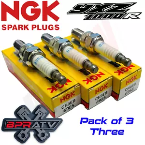 Set Of 3 Three NGK 6955 Spark Plugs CR9EB for Yamaha YXZ1000R YXZ 1000R Head Kit - Bild 1 von 1