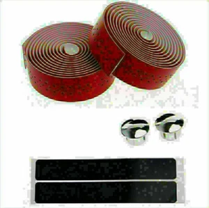 Soft Leather Road Bike Handlebar Belt Bicycle Grip Bar Wrap Ribbon Tape 1 Set - Picture 1 of 15