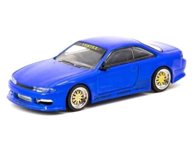 NISSAN Silvia S14 - Vertex - bluemetallic - Tarmac 1:64