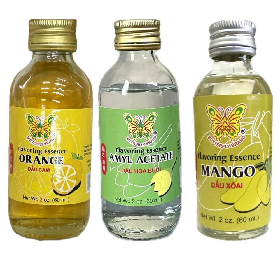 Esencia saborizante marca mariposa 2 oz - Amyl Jasmine coco pandan naranja Foto 1 de 1