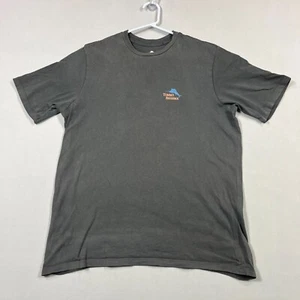 Tommy Bahama Graphic Grey Crew Neck Casual Cotton Tee T Shirt Mens Small S Flaw - Picture 1 of 12