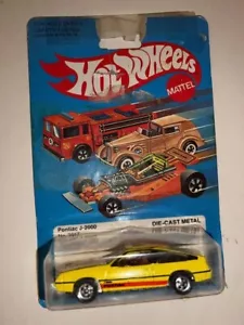 Vintage 1982 Hot Wheels Car Pontiac J-2000 Yellow #3917 Malaysia - Picture 1 of 8