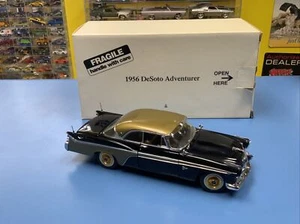 Danbury Mint 1956 DeSoto Adventurer 1:24 Scale Diecast Model Car Black/Gold - Picture 1 of 14