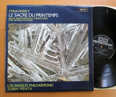 SXL 6444 Stravinsky Le Sacre Du Printemps Zubin Mehta LA Philharmonic Decca VG - Image 1 of 4